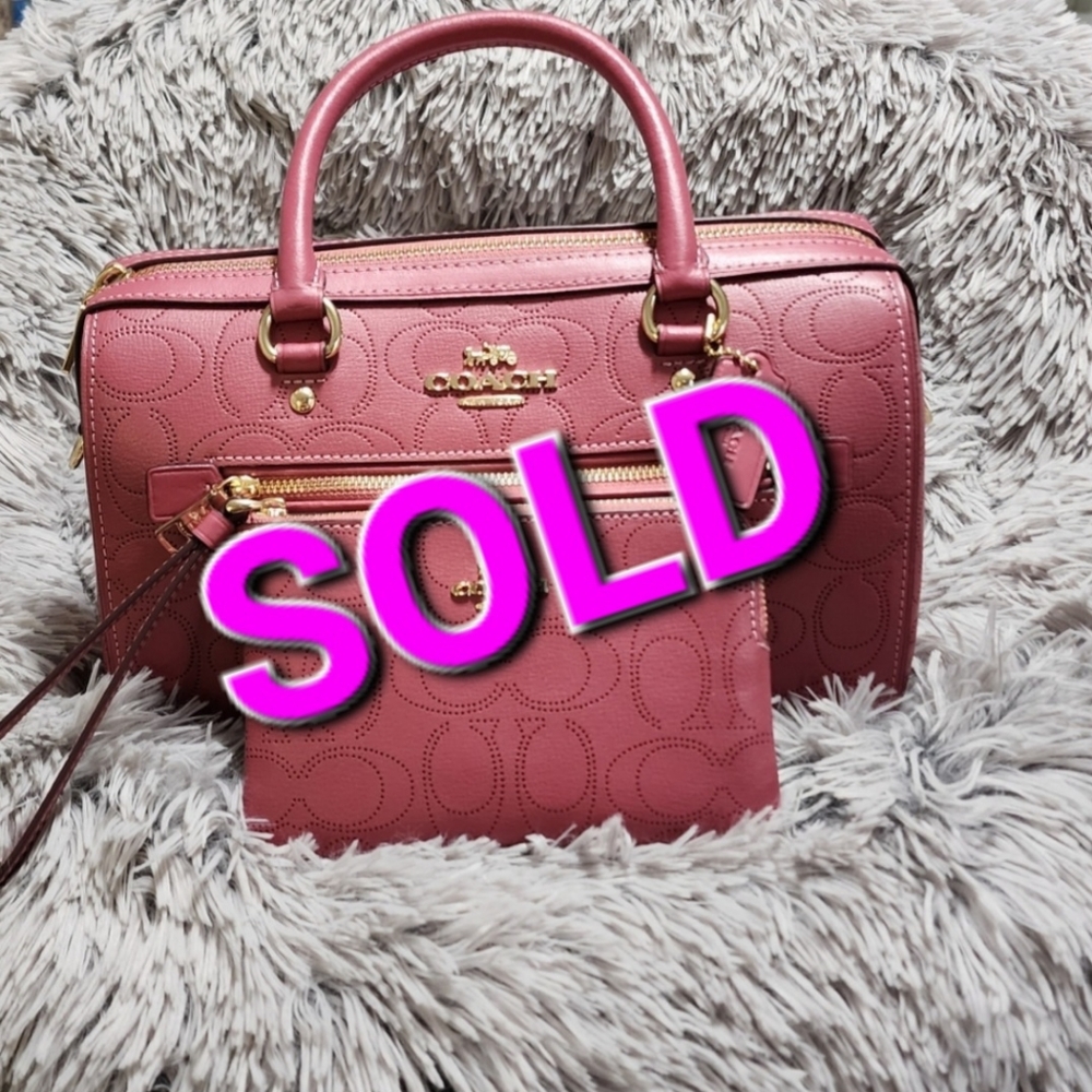 Coach Rowan Satchel In Signature Leather